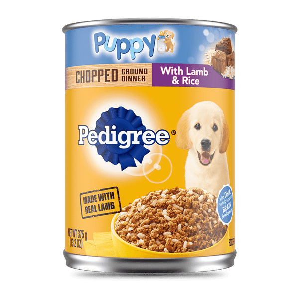 PEDIGREE® Wet Dog Food PUPPY® Complete Nutrition - Chopped Ground Dinner with Lamb & Rice image 1