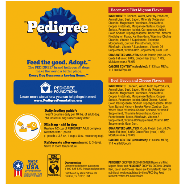 PEDIGREE® Pouch TRADITIONAL GROUND DINNER® 8ct image 2