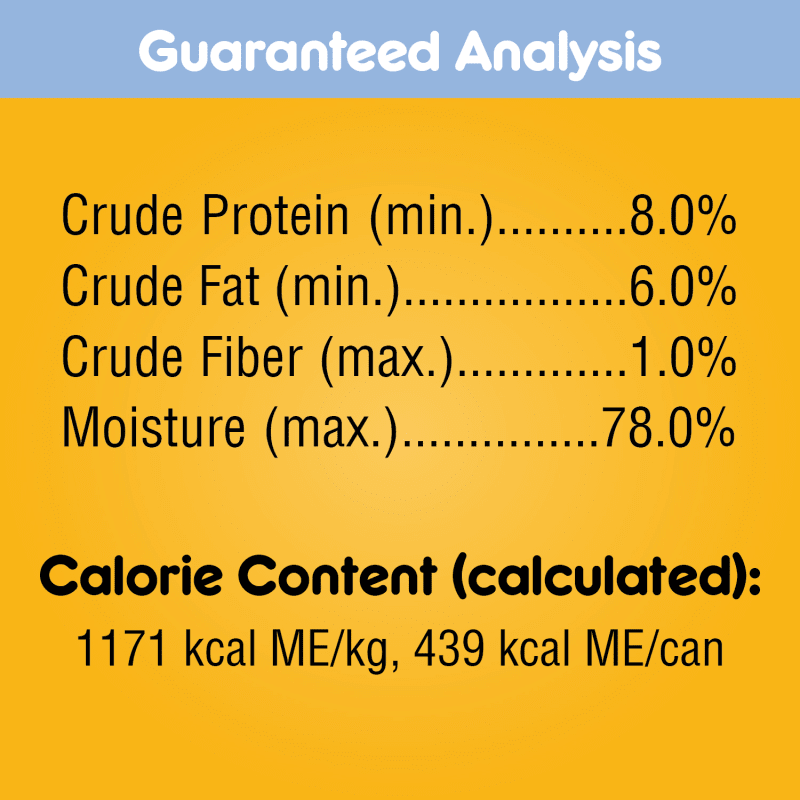 PEDIGREE® Chopped Ground Dinner Combo with Chicken, Beef & Liver Wet Dog Food guaranteed analysis image
